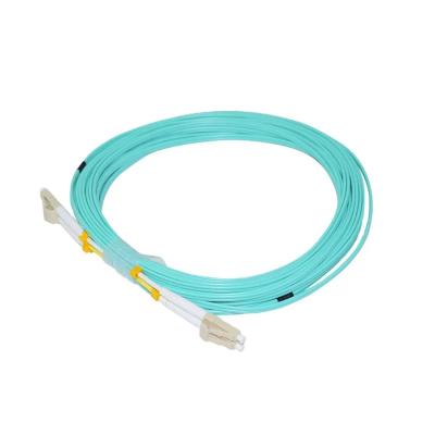 China FTTH networks Fiber Optic Cable OM3  LC to LC 50/125 Duplex 2.0mm Fiber Optic Patch Cord Fiber Optic Jumper cable for sale