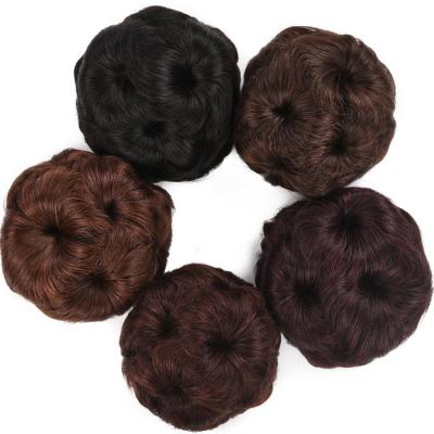 China wholesale 9 flower style hair bun hair bun bun flower style clip in hair bun for sale