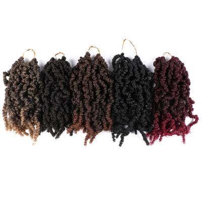 China Pre twisted spring bomb twists crochet hair pre twisted spring twists crochet hair braids 10 inch bomb twists for sale