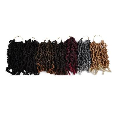 China Pre twisted spring twists crochet hair braids wholesale short bomb twist crochet hair spring twist hair Pre-twisted passion twist crochet braids for sale