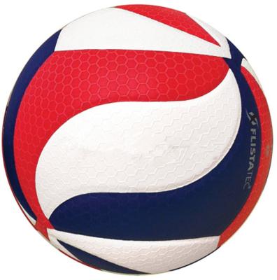 China Training Match Playing Volleyball Custom Logo Textured Volleyball PU Size 5 Indoor Match Laminated Leather Ball pelota de voleibol for sale