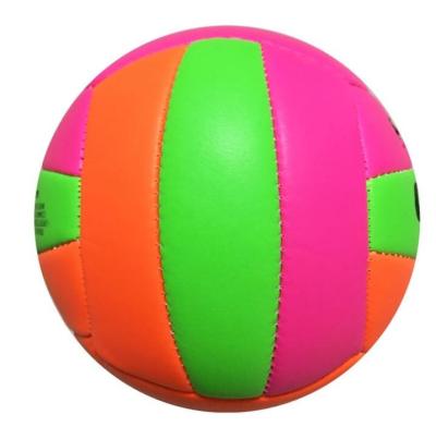 China Custom logo size 5 match PVC colorful cheap promotional beach volleyball ball pelota de voleibol for sale