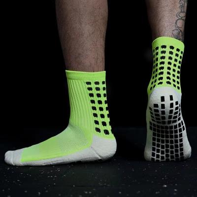 China Breathable Improved Anti Slip Professional Soccer Football Unisex Training Socks Grip Football Socks for sale