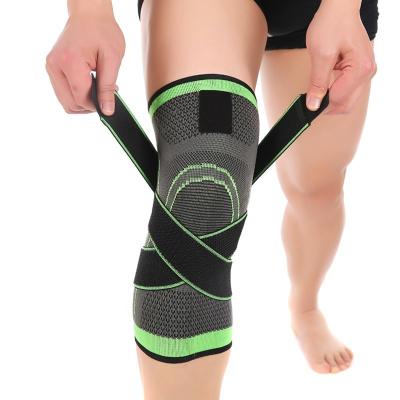 China Adjustable Elasticity Breathable Knee Brace With Side Stabilizers Knee Protectors Breathable Men Women Knee Sleeves For Sports Exercise for sale