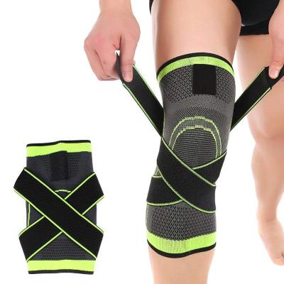 China Adjustable Elasticity Breathable Knee Brace With Side Stabilizers Outdoor Sports Protect Knee Protectors Breathable Knee Sleeves for sale