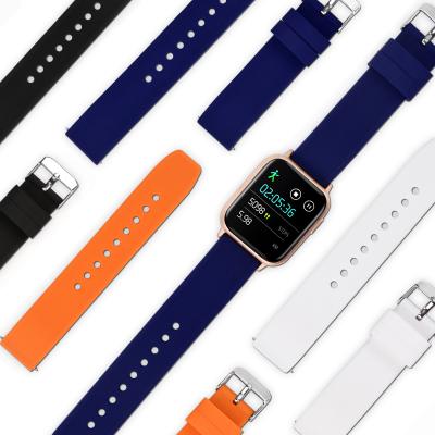 China Silicone Quick Release Watch Strap Silicone Rubber Watch Band 18mm 20mm 22mm for sale