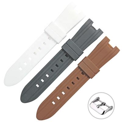 China Unisex Sport Silicone Watchband Rubber Band Watch Band Strap Custom Silicone Rubber Watch Strap for sale