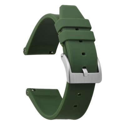 China Hot Sale Rubber Watch Band Quick Release Vulcanized Rubber Watch Band for sale