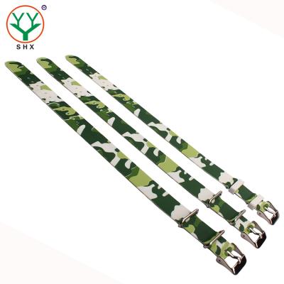 China Wholesale Custom Army Rubber Camouflage Printed Watch Strap for sale