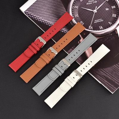 China Luxury Brand Waterproof Leather Watch Straps Soft Genuine Leather Watch Strap Band Cowhide Leather Watchband for sale