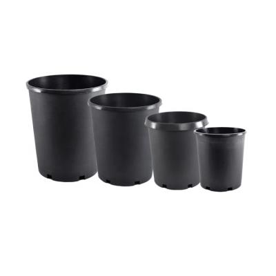 China Wholesale CLASSIC 1,2,3,5,7,10,15,20,25 gallon black plastic round nursery garden pots made of PP/HDPE for sale