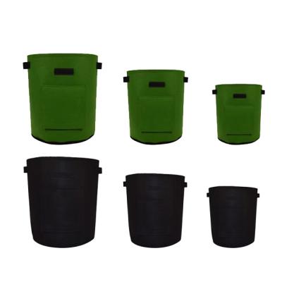 China Eco-Friendly Recycle 2022 Amazon Wholesale Hot Sale Felt Visible Factory Grow Bags for sale