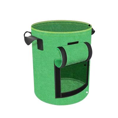 China Eco-Friendly Recycle Potato Potted Plant Grow Bags Garden Planting Growing Bag Garden Fruit Cloth Plants Moisturizing 4 Gallon for sale