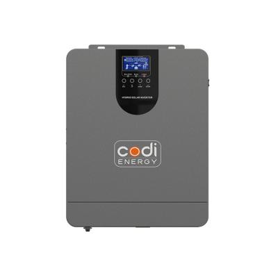 China Codi Energy 40A MPPT Solar Charge Controller Inverter 1.2kw 2.4kw 1.5kva 3kva Hybrid Off Grid Solar Inverter 305*272*100mm for sale