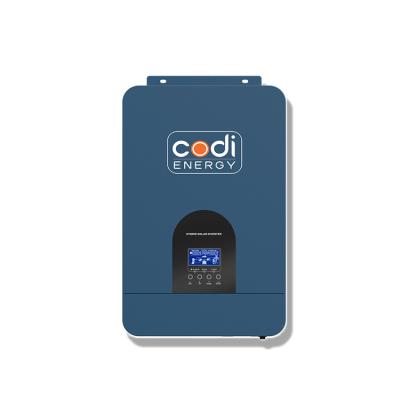 China Codi Hybrid Solar Power Inverter 12V 24V 48V 220V 1.2KW 2.4KW 3.5KW 5.5KW Off Grid Solar Inverter 472*297*129mm for sale