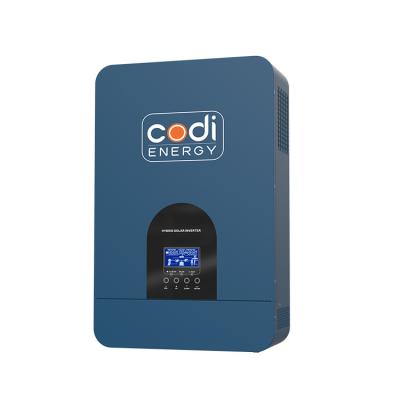 China Codi Energy 3.5kw 5.5kw 24v 48vdc Off-grid System 5.5kw MPPT Hybrid Solar Inverter for Solar Home System 472*297*129mm for sale