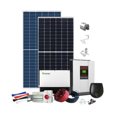 China Home 31kw 32kw 33kw 34kw 35kw off grid solar intelligent power system home with mounting system battery storage and accessories for sale