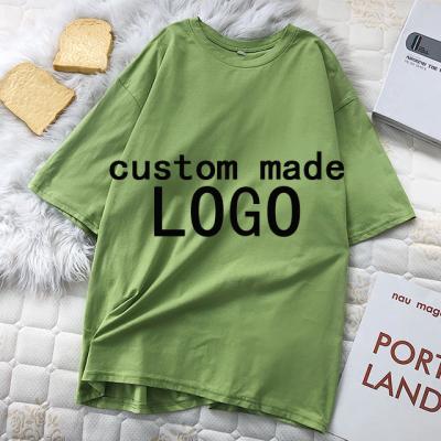 China Viable Models High Quality Customizable LOGO Men'S T-Shirts Crewneck Pullover Cotton Plain Loose Fit Tops Oversize T-shirt for sale