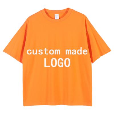 China Viable Custom Design Your Own Brand T-Shirts Short Sleeve Oversized Mens Cotton T-Shirt Loose Fit Tops Shirts for sale