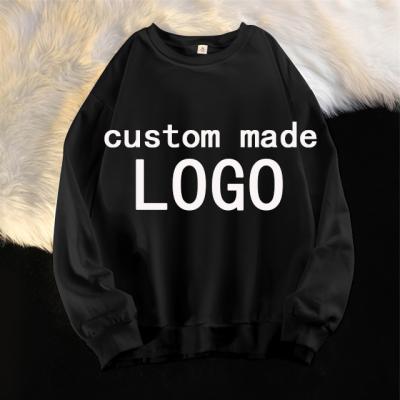 China Customizable LOGO Crewneck Sweater OEM Patterns High Quality Anti Shrink Mens Clothing Plus Size Sweatshirt Plain Streetwear Sweatshirt for sale