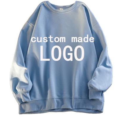 China Customizable Men's Anti-Shrink Clothing OEM Dropshipping Wholesale Patterns LOGO Crewneck Sweater Plus Size Sweatshirt Plain Sweatshirt for sale