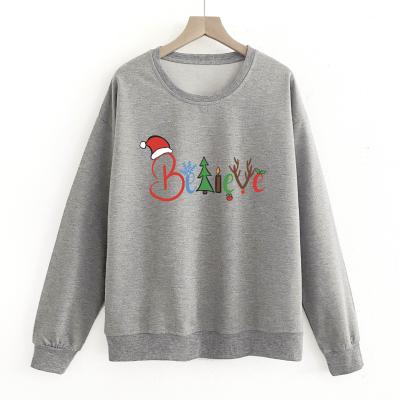 China New Arrival Dropshipping Others Women's T-shirts Long Sleeves Crewneck Pullovers Casual Wear Print Tops For Custom Sweatshirt for sale