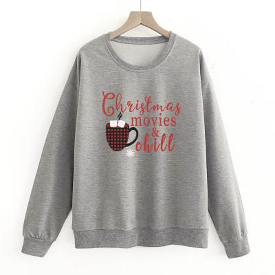 China Dropshipping Other Women's Print Long Sleeve Crewneck Top Pullovers Letter Graphic Tees For Casual Wear Custom Sweatshirt for sale