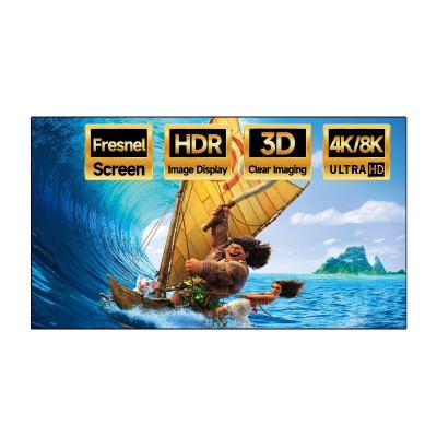 China Frame IN&VI Hot Selling Customized 84 Inch Active 3D Projection Screens Fixed Frame Ust Projector Screen for sale