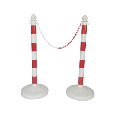 China Wholesale Multi-application and Movable Crowd Control Rack Soft Plastic White Chain Barrier For Traffic for sale