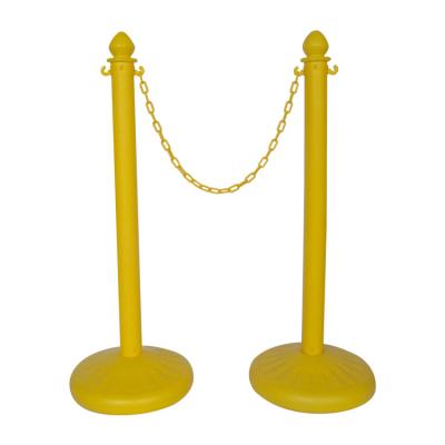 China Multi-application Crowd Control Rack Plastic Bracket Plastic Chain Barrier for sale