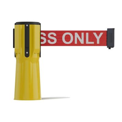 China Flexible Safety Cone Roadway Safety Factory Crowd Belt Barriers Poles for sale