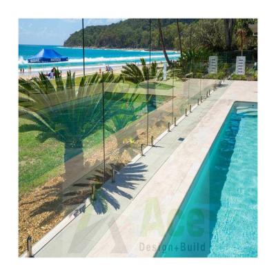 China ACE Modern Spigot Stainless Steel Glass Railing Fence Stainless Glass Spit For Balcony Swimming Pool for sale