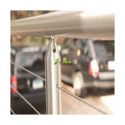 China modern balcony cable metal deck railing balustrade with competitive price diy cable railing post for sale