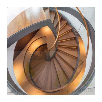 China ACE Modern Luxury Villa Project Bespoke Design Stairs Indoor Marble Curved Glass Balustrade for sale