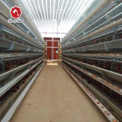 China Farms System Design 50000 Chicken House Fully Automatic Row H Type 4 Layer Chicken Cage For Bangladesh for sale