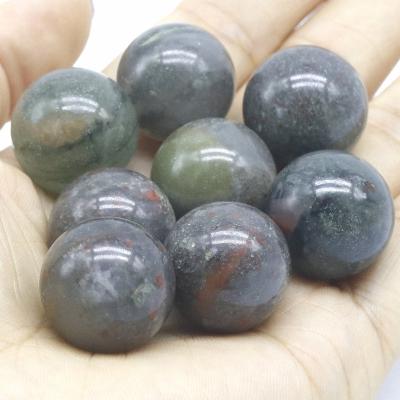 China Wholesale China Beads Natural African Dragon Blood Ball Stone Beads Use For Crystal Storge Home Decor for sale