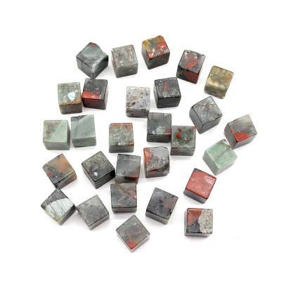 China China Natural High Quality African Blood Cube Stone For Decoration for sale