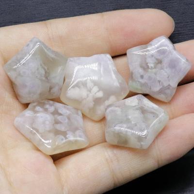 China China High Quality Natural Healing Cherry Blossom Agate Stone Crystal Star For Crystal Gifts for sale