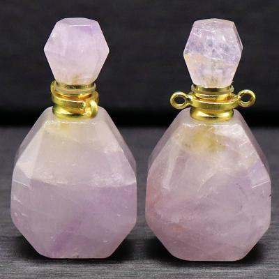 China China crystal carving perfume bottle wholesale hand-carved in natural purple crystal stone for sale for sale