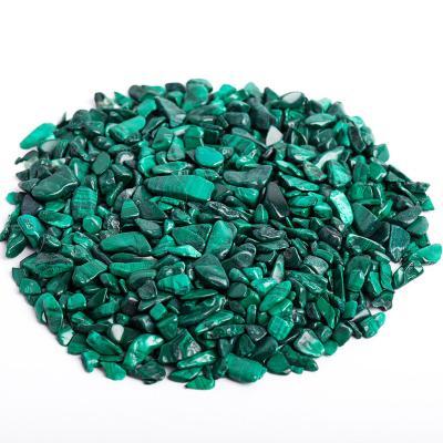 China China Wholesale Natural Malachite Crystal Chips For Outdoor Indoor Home Making Decoration for sale