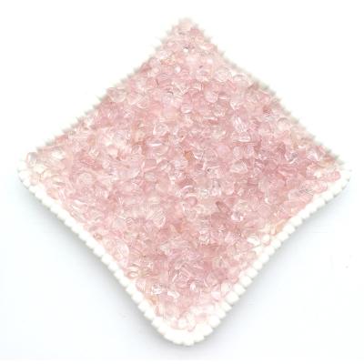 China China mass sale crystal chips rose polished crystal quartz rose quartz chips for gifts and decoration for sale