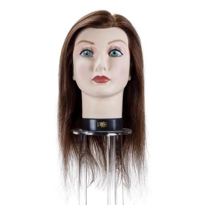 China Hair Cut Dummy Face Barber Real Hair Hairdressing Natural Hair Training Head Mannequin Woman Mannequin for sale