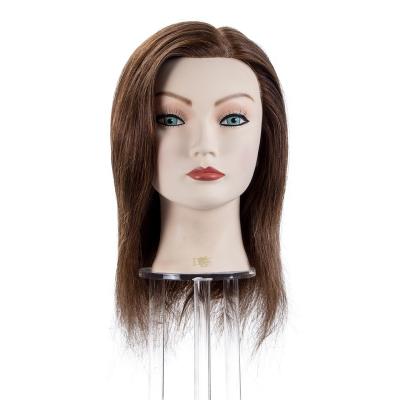 China Hair Cut Manikin Head Female Doll Head 100% Head Mannequin 16inch Hairdresser for sale