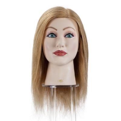 China Hair Cut 100% Real Hair Training Doll Head Professional Training Head With Natural Hair for sale