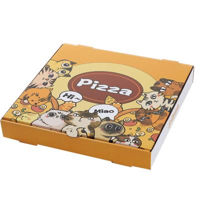 China Custom Optical Herolion printing pizza boxes wholesale wrinkled with logo for sale