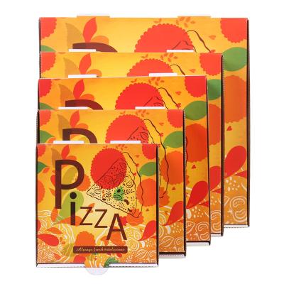 China Herolion Optical Printing Size Custom Design Pizza Biodegradable Oil Proof Boxes for sale