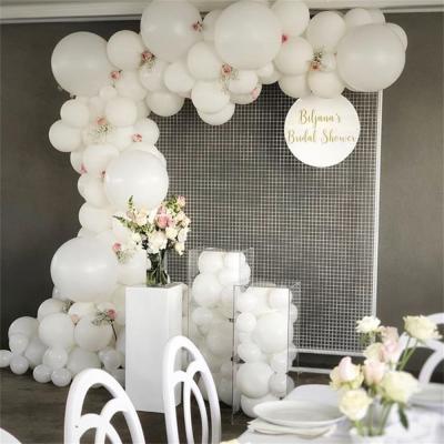 China Brithday /WeedingParty/Wedding Party Favors 98pcs Matte White Latex Balloons Birthday Decor Decorations Air Helium Balloons Kids Baby Shower Globos Gifts for sale