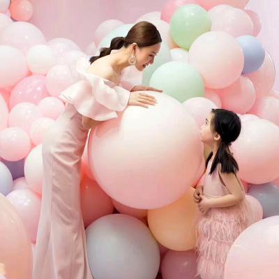 China Promotional Toy Wedding Arch Decoration 36 Inch Tall Helium Macaron Balloon Jumbo Pink Latex Pastel Balloons for sale