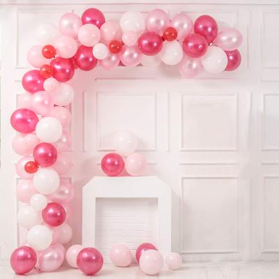 China Gift Toy 143pcs Birthday Girl Balloons Arch Kit White and Rose Gold Balloon Garland Pastel Globos Baby Shower Baptism Balloon for sale