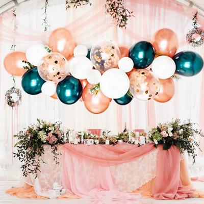 China Toy Wedding Baby Shower Decoration 5m Balloon Decoration Strip Double Hole Arched Balloon Chain for sale